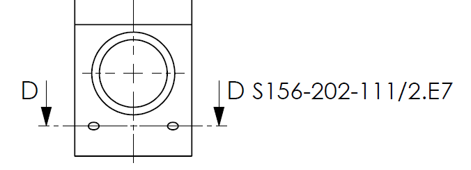 Ссылка на разрез по ISO 128-3